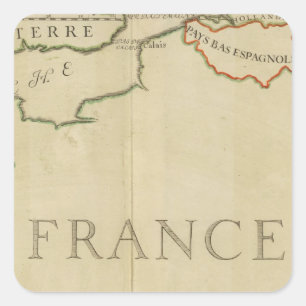 Pegatina Cuadrada Francia 42