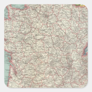 Pegatina Cuadrada Francia 46