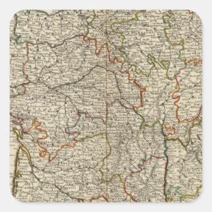 Pegatina Cuadrada Francia 7