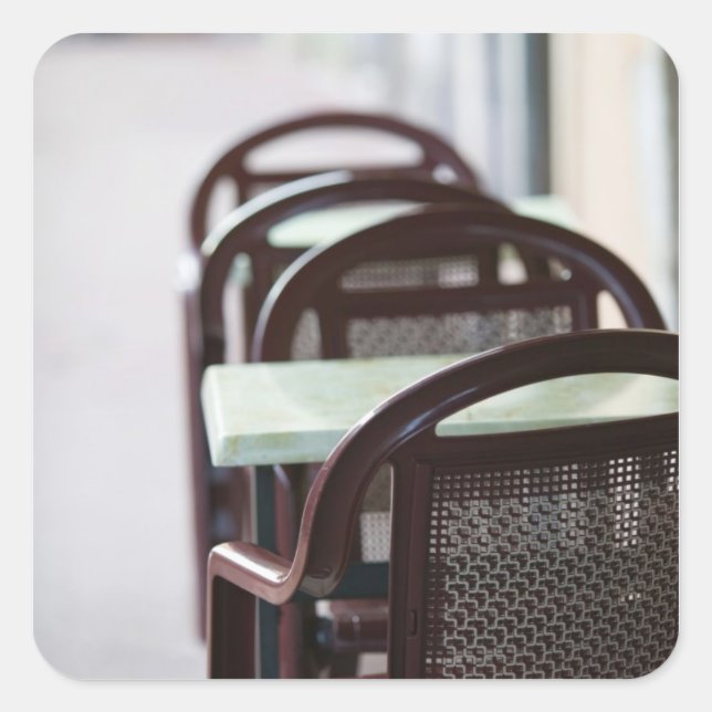 Pegatina Cuadrada FRANCIA, Alpes franceses (Alta Saboya), ANNECY: (Anverso)