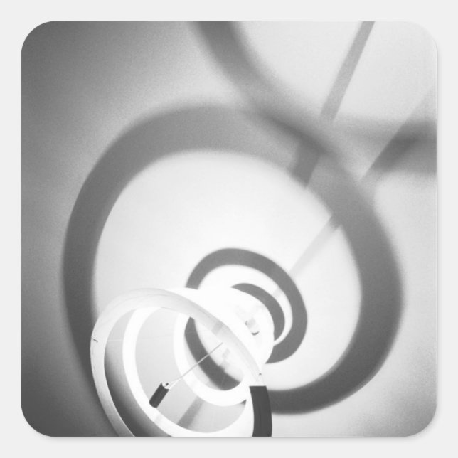 Pegatina Cuadrada Francia de Niza, Museo de Escultura del Arte Moder (Anverso)