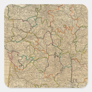 Pegatina Cuadrada Francia, gobiernos