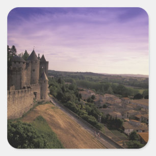 Pegatina Cuadrada FRANCIA, Languedoc Carcassonne 2