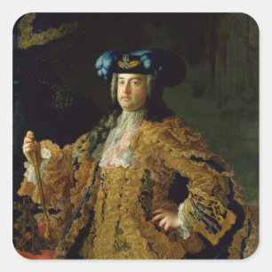 Pegatina Cuadrada Francis I Sacro emperador romano y marido