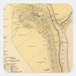 Pegatina Cuadrada Franklin