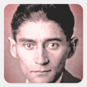 Pegatina Cuadrada Franz Kafka