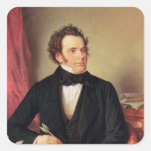 Pegatina Cuadrada Franz Peter Schubert