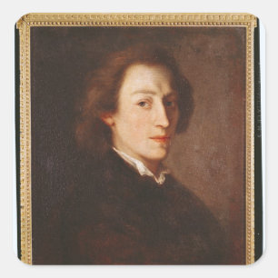 Pegatina Cuadrada Frederic Chopin