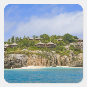 Pegatina Cuadrada Fregate Island Resort (ES)