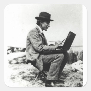 Pegatina Cuadrada Fritada de Rogelio