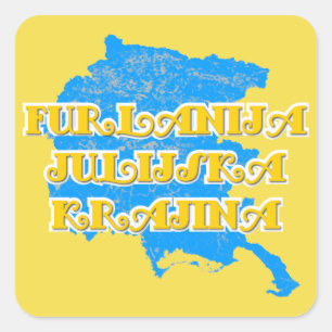 Pegatina Cuadrada Friuli-Venezia Giulia