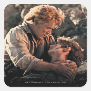 Pegatina Cuadrada FRODO™ en los brazos de Samwise