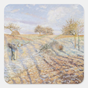 Pegatina Cuadrada Frost blanco, 1873