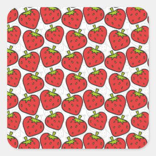 Pegatina Cuadrada Fruit seamless pattern   Fruit surface pattern 60