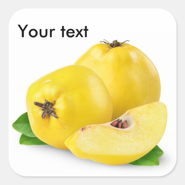 Pegatina Cuadrada Frutos de quinceañería (Anverso)