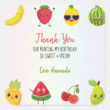 Frutos dulces gracias primera fiesta de cumpleaños