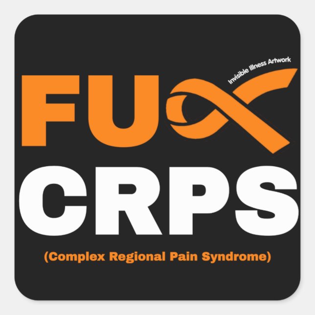 PEGATINA CUADRADA FU CRPS (Anverso)