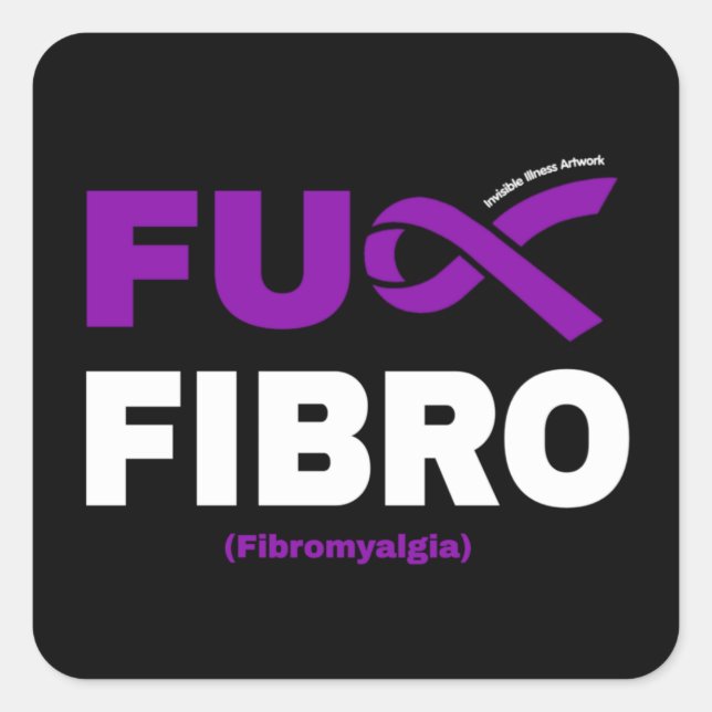 PEGATINA CUADRADA FU FIBRO (Anverso)