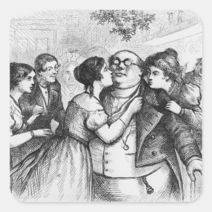 Pegatina Cuadrada Fue algo agradable ver al Sr. Pickwick