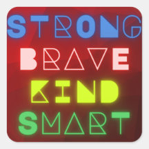 Fuerte, valiente, amable, inteligente aliento rojo