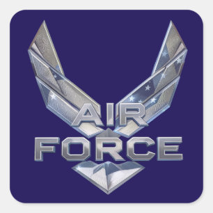 Pegatina Cuadrada Fuerza Aérea (USAF)