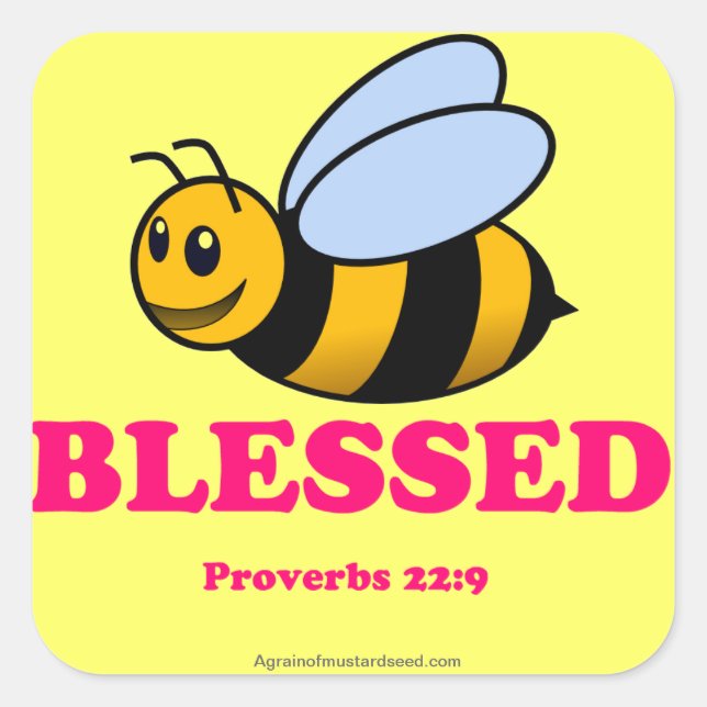 Pegatina Cuadrada Fun Christian (Anverso)