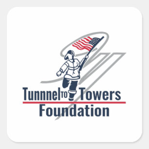 Pegatina Cuadrada Fundación Tunnel to Towers