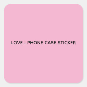 PEGATINA CUADRADA FUNDAS DE TELÉFONO STICKER AMOR POR IGOR
