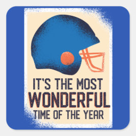 Pegatina Cuadrada Fundido futbol americano