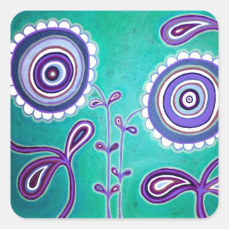 Pegatina Cuadrada Funky Bliss