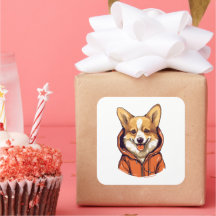 Funny Corgi Usando Hoodie