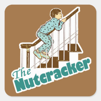 Pegatina Cuadrada Funny Navidades Nutcracker