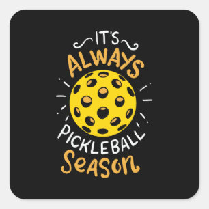 Pegatina Cuadrada Funny Pickleball