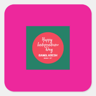 Pegatina Cuadrada Funy mémorial day stickers 