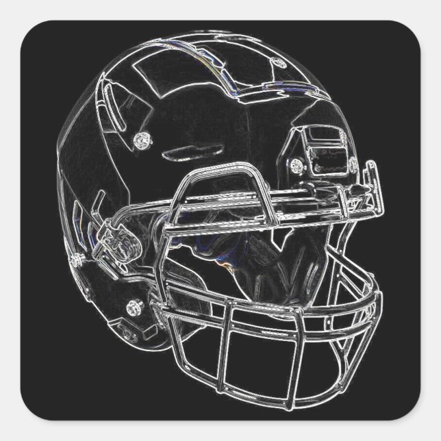 Pegatina Cuadrada Fútbol (Anverso)