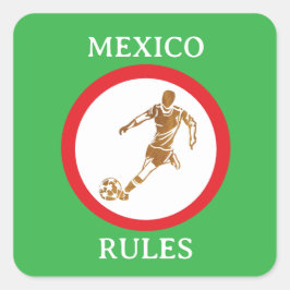 PEGATINA CUADRADA FÚTBOL