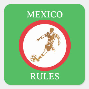 PEGATINA CUADRADA FÚTBOL