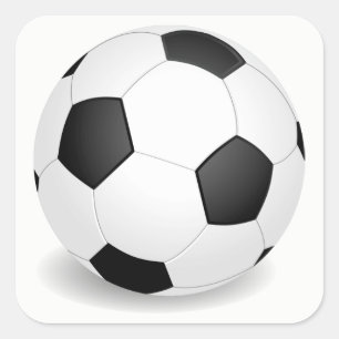 Pegatina Cuadrada Fútbol