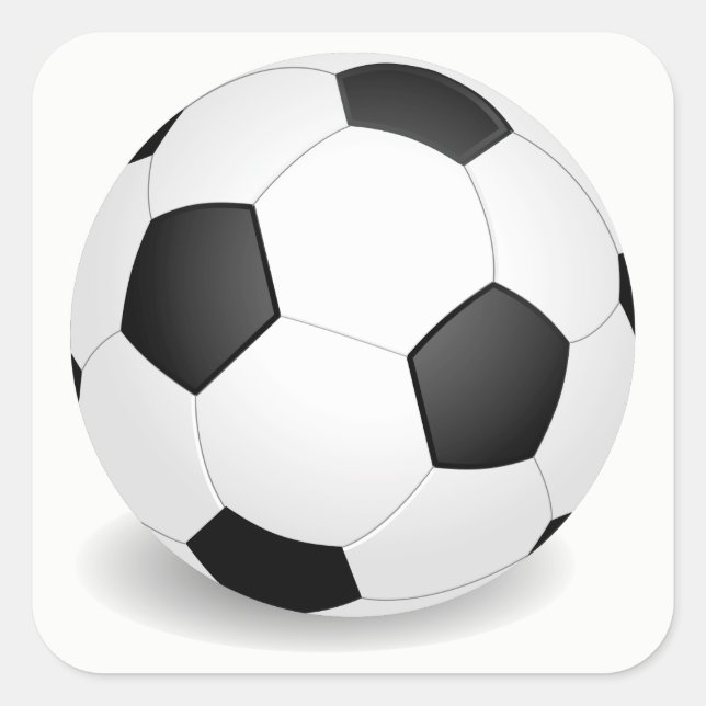 Pegatina Cuadrada Fútbol (Anverso)