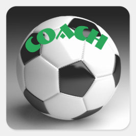 Pegatina Cuadrada Fútbol