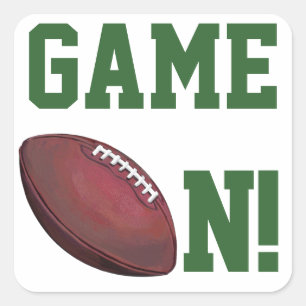 Pegatina Cuadrada Fútbol