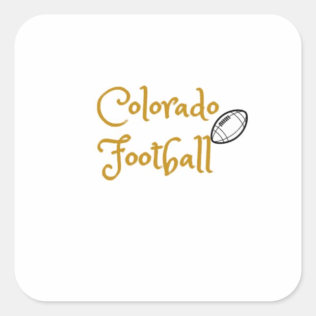 Pegatina Cuadrada Fútbol Colorado (Anverso)