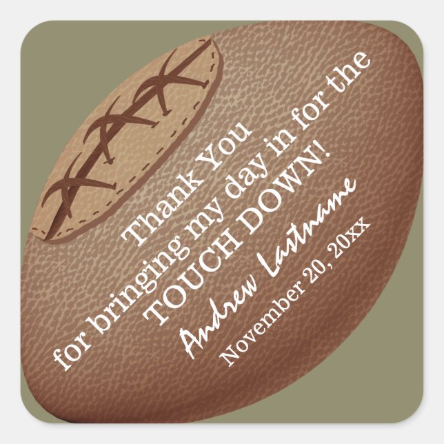 Pegatina Cuadrada Fútbol de época (Anverso)