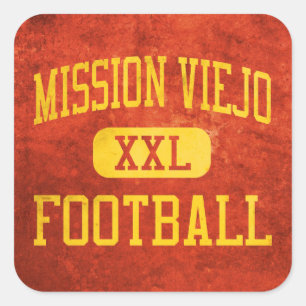 Pegatina Cuadrada Fútbol de Mission Viejo Diablos