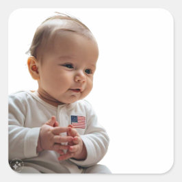 Pegatina Cuadrada futuro inocente