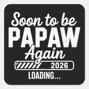 Pegatina Cuadrada Futuro Papaw de nuevo aprox. 2026 Futuro Nuevo Pad