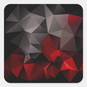 Pegatina Cuadrada FuzzyFoxArt