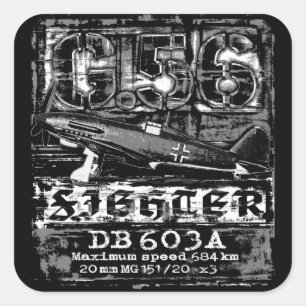 Pegatina Cuadrada G.56 Luchador