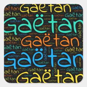 Pegatina Cuadrada Gaetan
