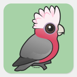Pegatina Cuadrada Galah Birdorable